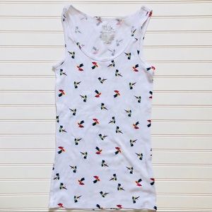 ~{Hummingbird Ribbed Tank Top}~